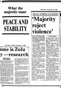 What the majority want: peace and stability
