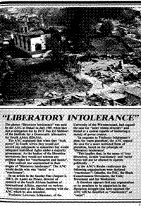 'Liberatory intolerance'
