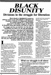 Black disunity
