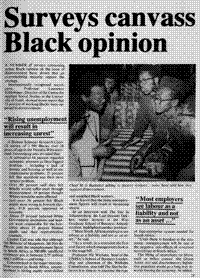Surveys canvass Black opinion