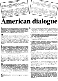 American dialogue