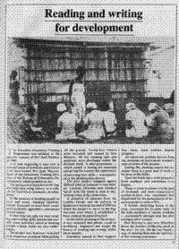 Reading and writing for development