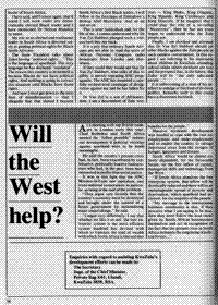 Will the West help