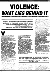 Violence: what lies behind it