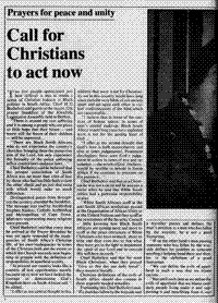 Call for Christians to act now