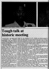 Tough talk at historic meeting