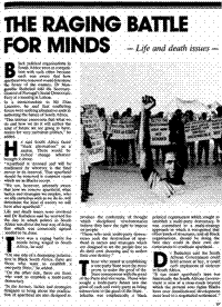 The raging battle for minds: life and death issues