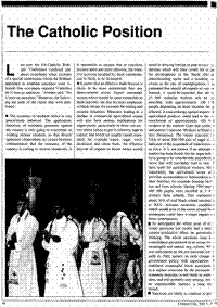 The Catholic position