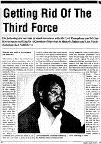 Getting rid of the third force