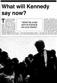 What will Kennedy say now?
