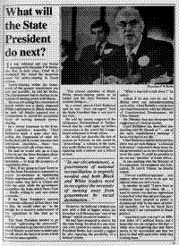 What will the State President do next?