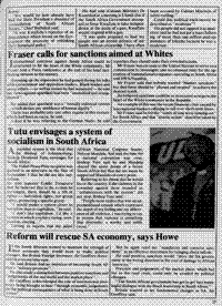 Reform will rescue SA economy, says Howe