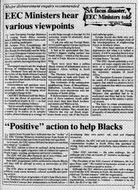 'Positive' action to help Blacks