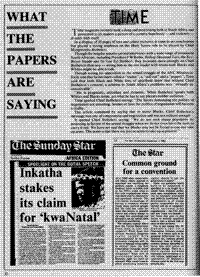 What the papers are saying