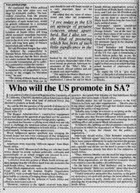 Who will the US promote in SA
