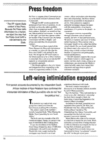 Left-wing intimidation exposed