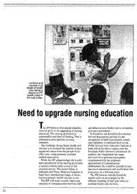 Need to upgrade nursing education