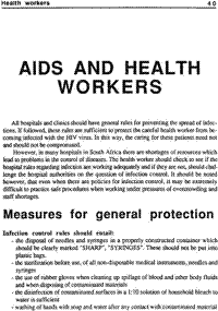 AIDS and health workers