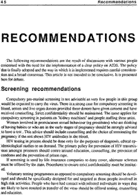 Recommendations