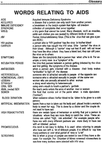 Words relating to AIDS