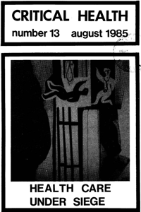 Critical Health Number 13 August 1985