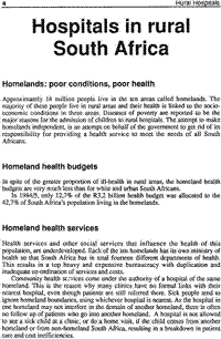 Hospitals in rural South Africa