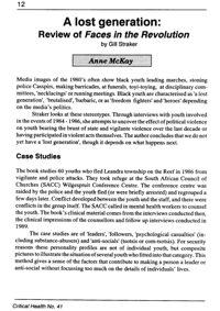 A lost generation: Review of Faces in the revolution