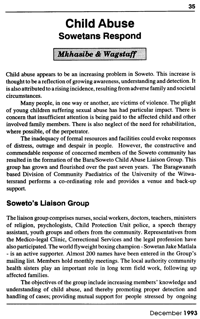 Child abuse: Sowetans respond