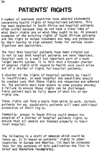 Patients` rights