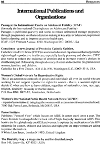 International publications and organisations