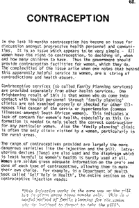Contraception
