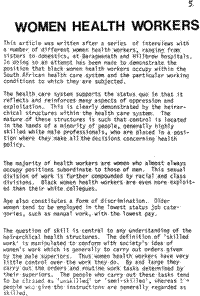 Women health workers