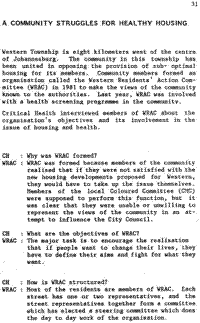 A community struggles for healthy housing