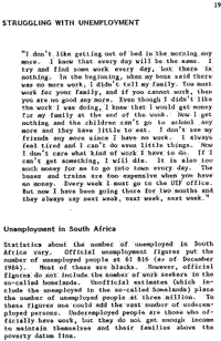 Struggling with unemployment