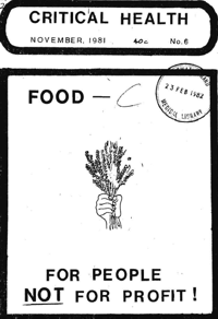 Critical Health Number 6 November 1981