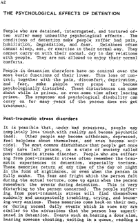 The psychological effects of detention