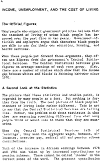 Income, unemployment, and the cost of living