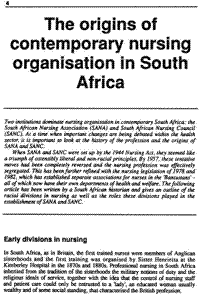 The origins of contemporary nursing organisation in South Africa