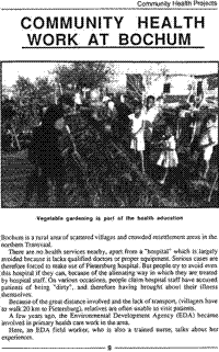 Community health work at Bochum