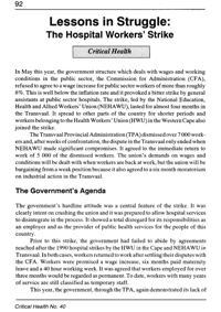 Lessons in struggle: the hospital workers st