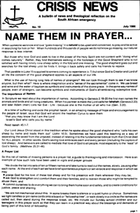 Name them in prayer