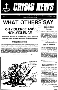 Crisis News Number 21 April/May 1988