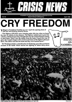 Crisis News Number 28 April 1989