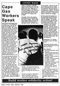Cape Gas workers speak