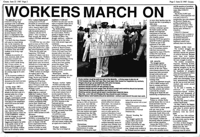 Workers march on
