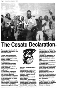 The Cosatu Declaration