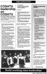 COSATU leadership on COSATU