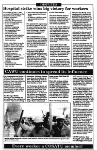 CAWU continues to spread its influence