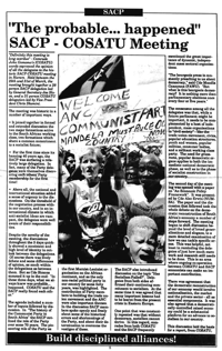 The probable...happened: SACP-COSATU Meeting
