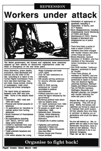 Repression - workers under attack